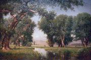 Worthington Whittredge On the Cache La Poudre River oil painting artist